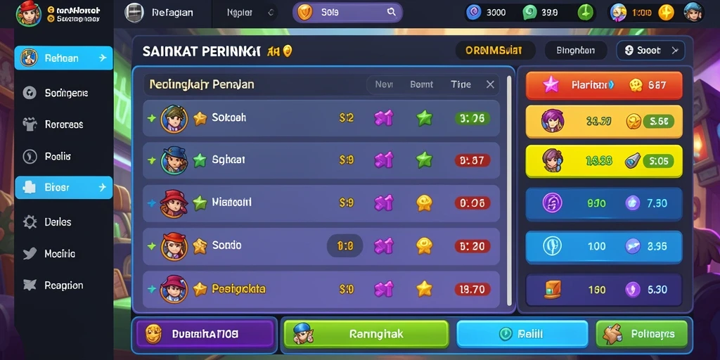 Sistem level progresif untuk meningkatkan tantangan.