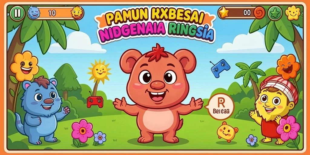 Ilustrasi pertempuran epik di dalam game.