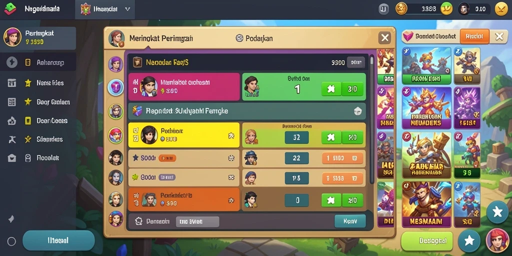 Sistem reward yang memotivasi pemain untuk terus bermain.