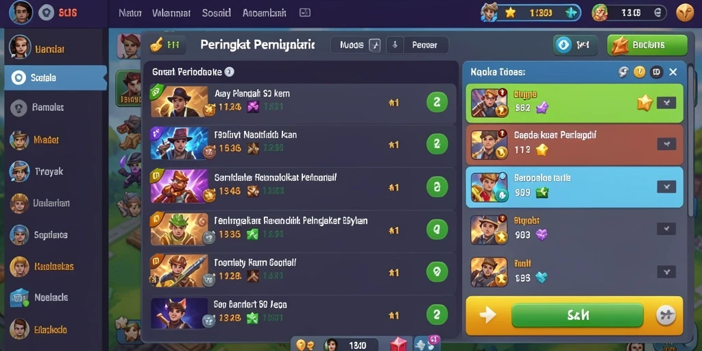 Screenshot menampilkan mode multiplayer dengan pemain lain yang bersaing.